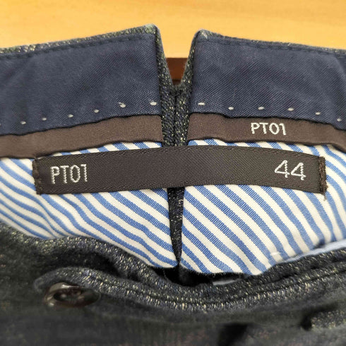 ピーティーゼロウーノ PT01 LINEN&COTTON センタープレススラックスパンツ メンズ  44